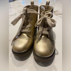 Girls gold boots